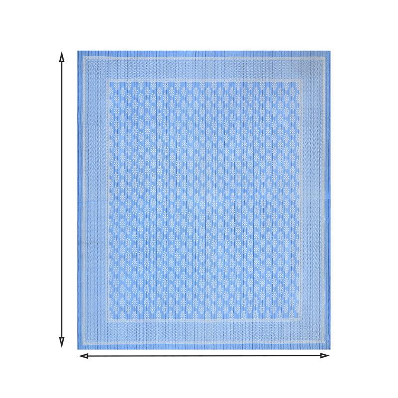 Buy Mezuu Printed Bedsheet - Blue Bedsheets from Vaaree