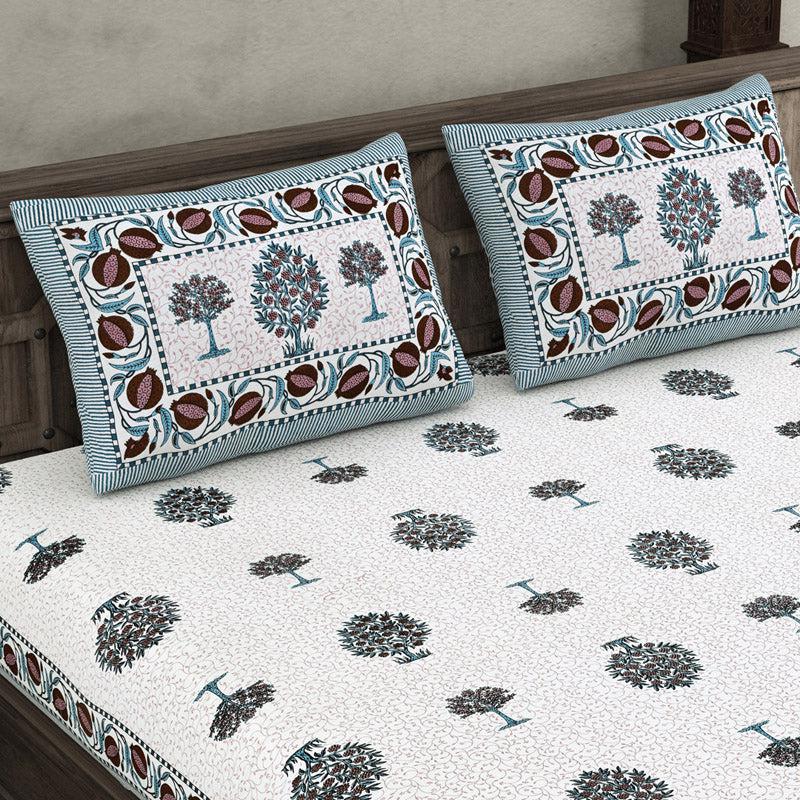 Buy Yaamin Printed Bedsheet - Grey Bedsheets from Vaaree