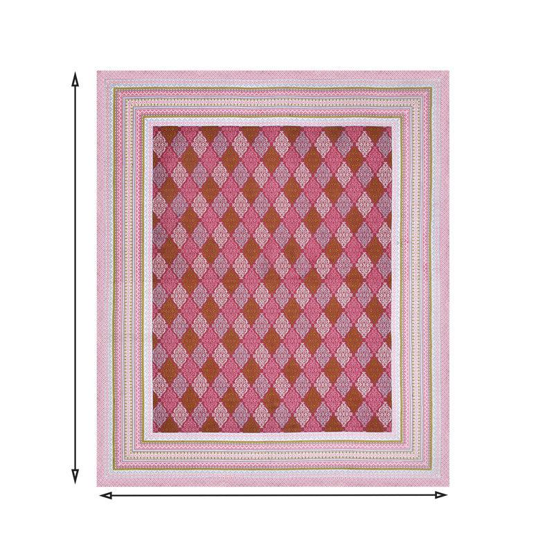 Buy Madhuraa Printed Bedsheet - Pink Bedsheets from Vaaree