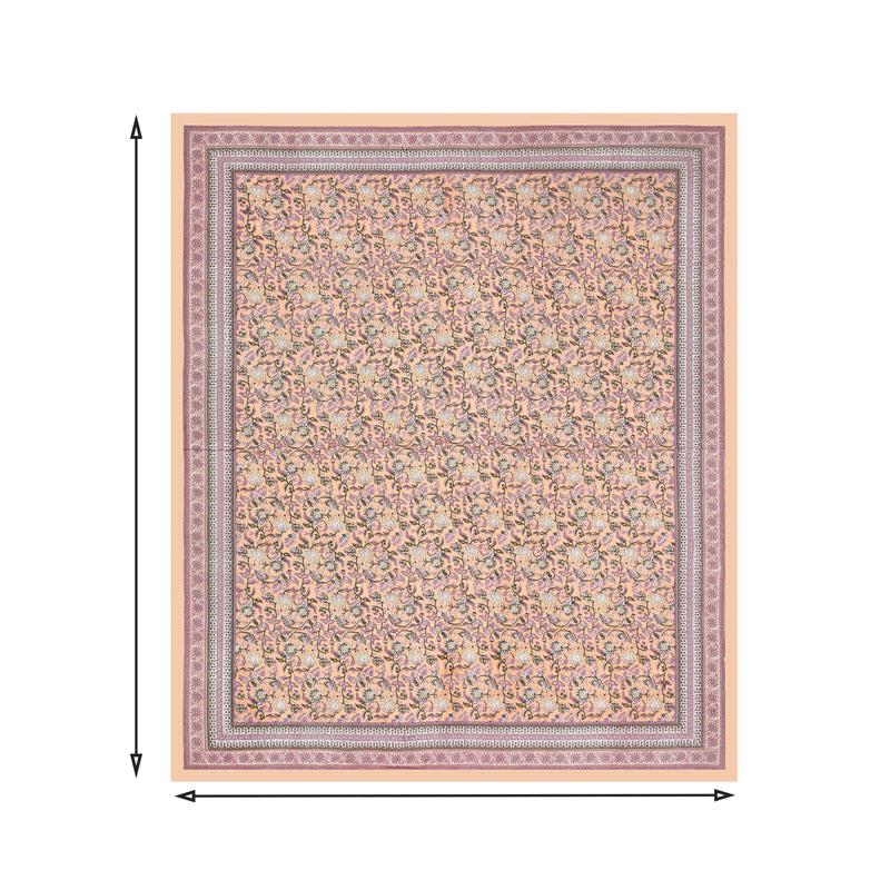 Buy Kaavika Printed Bedsheet - Peach Bedsheets from Vaaree