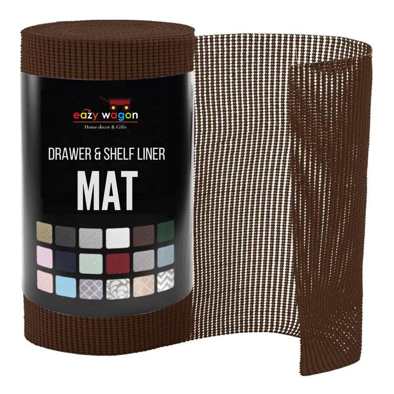 Buy Neat Stack Kitchen Shelf Liner Mat (Brown) - Set Of Two Shelf Liner from Vaaree