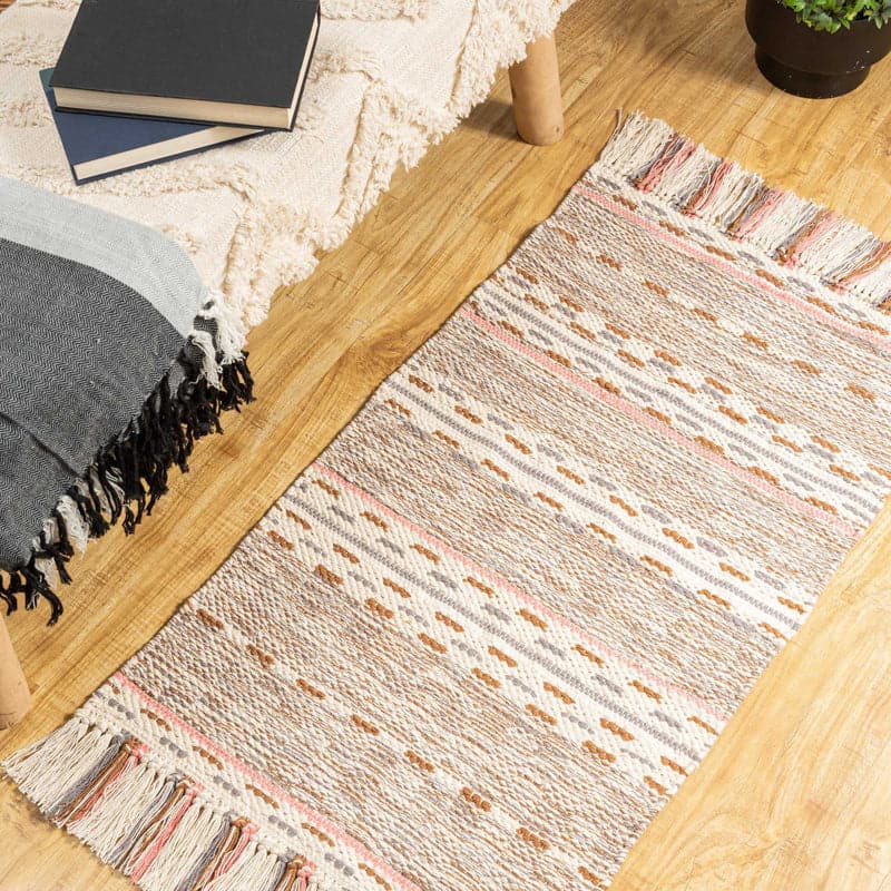 Buy Friya Cotton Woven Rug Rugs from Vaaree