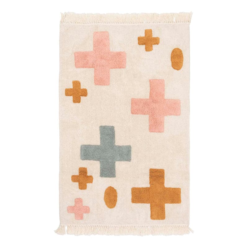 Buy Geometric Cotton Tufted Rug Rugs from Vaaree