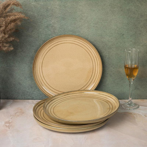 Buy Estia Dinner Plate (Tuscan Beige) - Set Of Four Dinner Plate from Vaaree