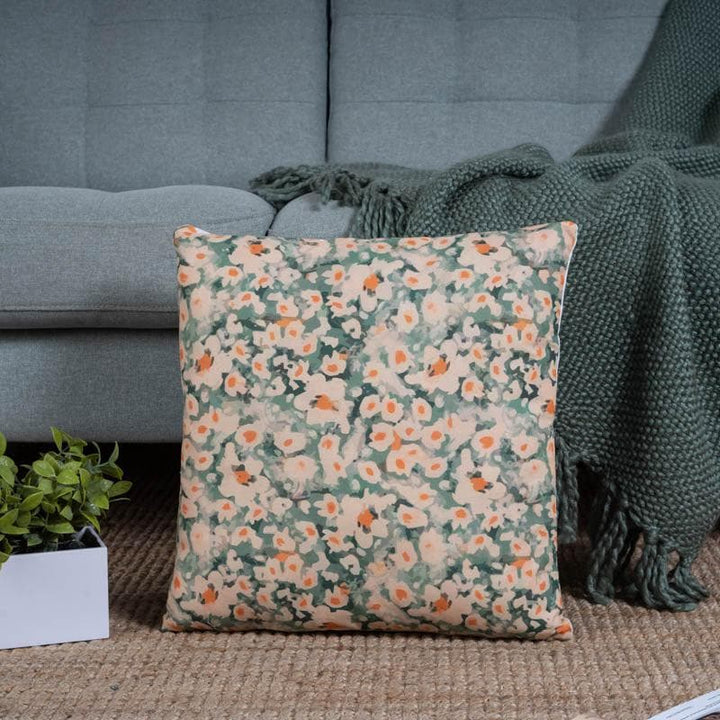 Buy Green Blush Cushion Cover Online in India | Cushion Covers on Vaaree