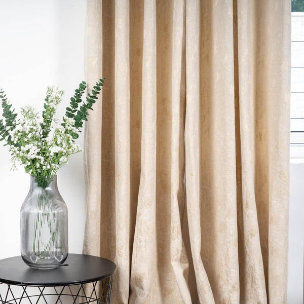 Buy Aviothic Jacquard Curtain (Beige) - Set Of Two at Vaaree online | Beautiful Curtains to choose from