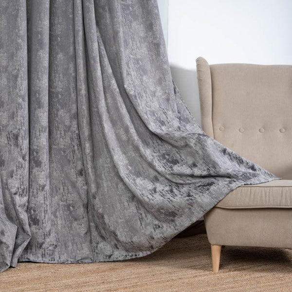 Buy Aviothic Jacquard Curtain (Charcoal) - Set Of Two at Vaaree online | Beautiful Curtains to choose from
