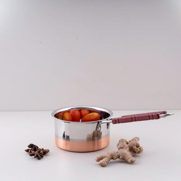 Buy Copper Metal Magma Saucepan - 1100 ML at Vaaree online | Beautiful Sauce Pan to choose from