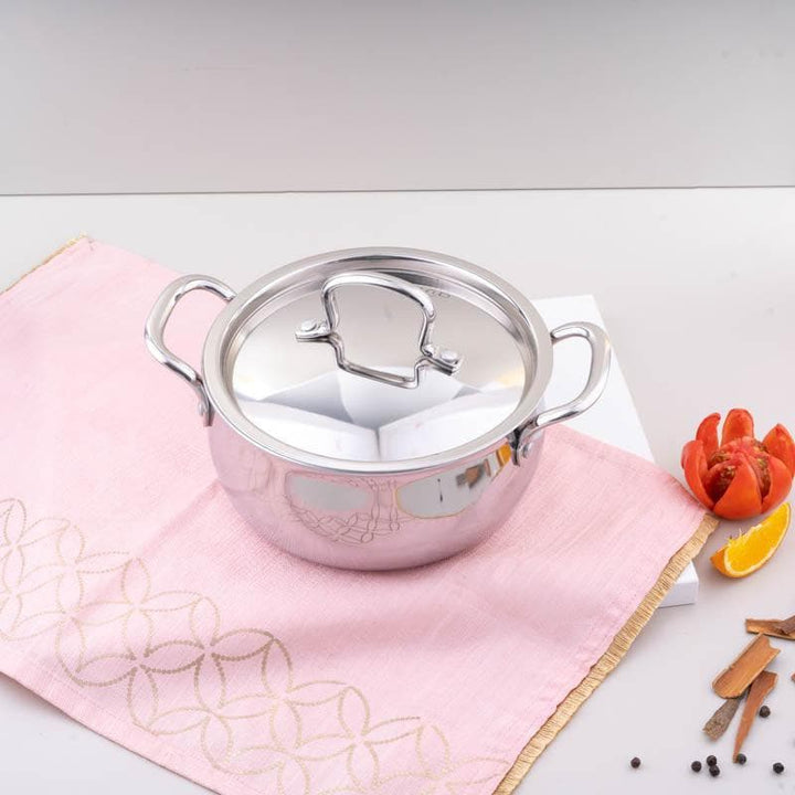 Buy Zosia Stainless Steel Handi - 2100 ML at Vaaree online | Beautiful Casserole to choose from