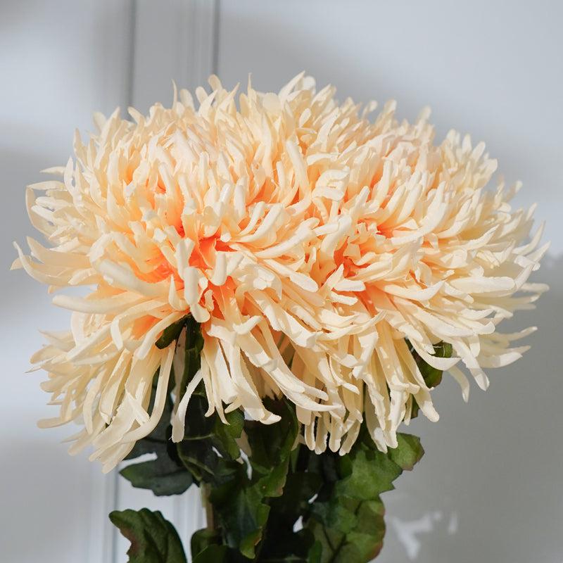 Buy Faux Cream Chrysanthemum Flower Stick (32 CM) - Set Of Two Artificial Flowers from Vaaree