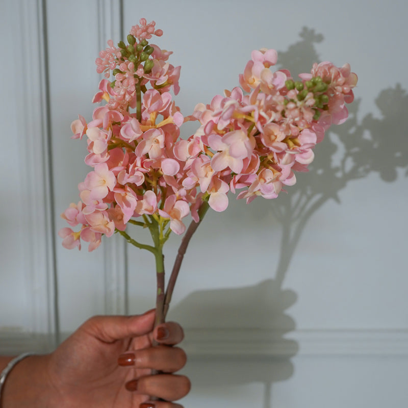 Buy Faux Silicon Lilac Lavender Flower Stick (Pink) - 25 CM Artificial Flowers from Vaaree