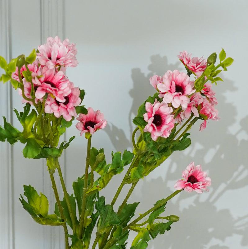 Buy Faux Light Pink Daisy Flower Stick (28 CM) - Set Of Two Artificial Flowers from Vaaree