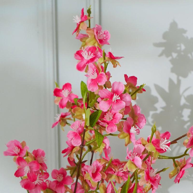 Buy Faux Cherry Blossom Flower Stick (Pink) - 36 CM Artificial Flowers from Vaaree