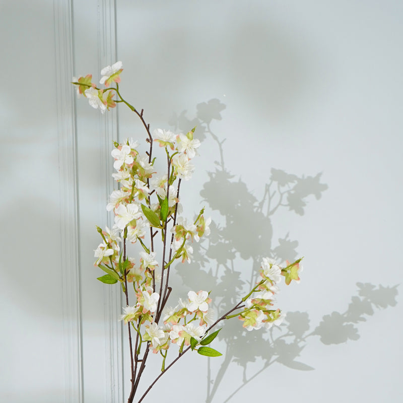 Buy Faux Cherry Blossom Flower Stick (White) - 36 CM Artificial Flowers from Vaaree