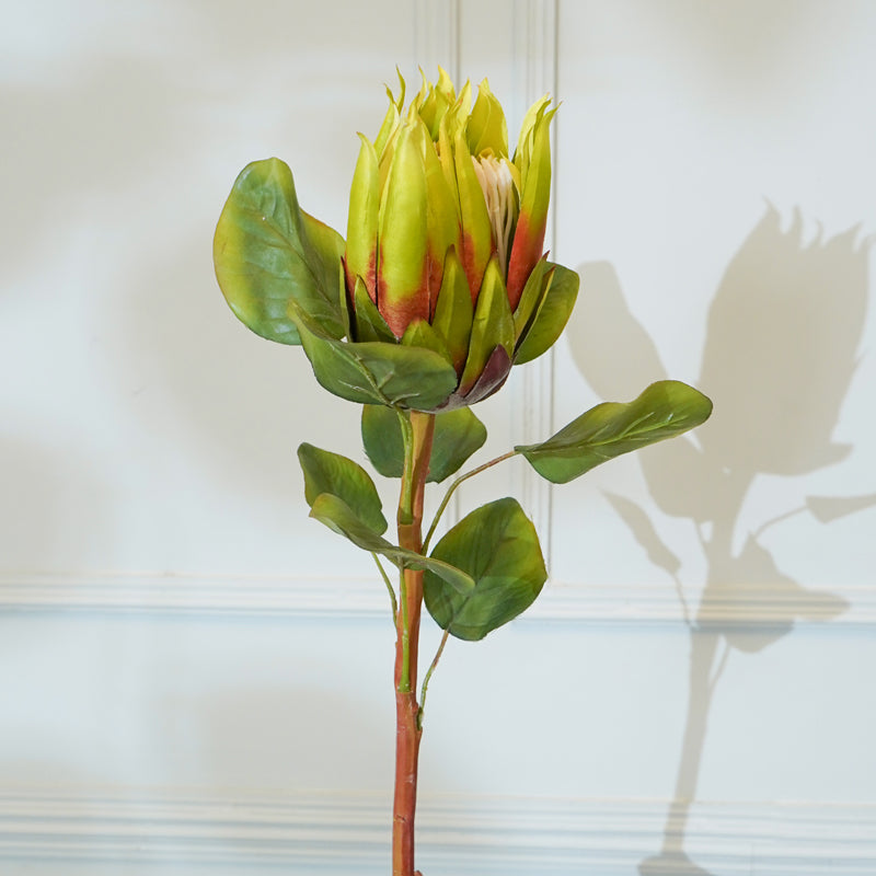 Buy Faux Protea Flower Stick (Green) - 26 CM Artificial Flowers from Vaaree