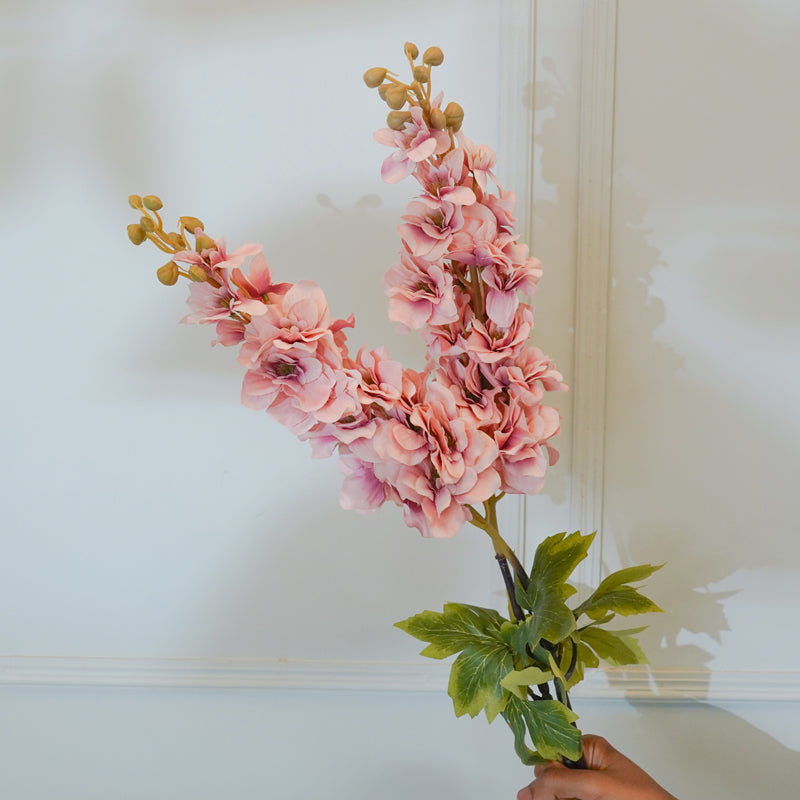 Buy Faux Pink Autumn Stalk Flower Stick (33 CM) - Set Of Two Artificial Flowers from Vaaree