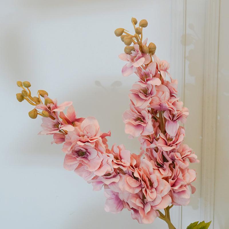 Buy Faux Pink Autumn Stalk Flower Stick (33 CM) - Set Of Two Artificial Flowers from Vaaree