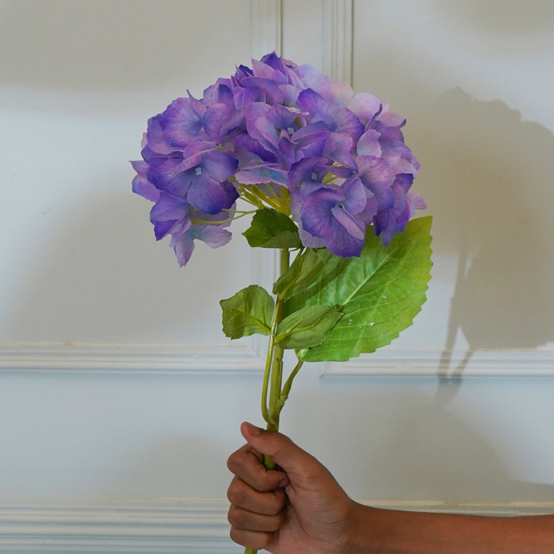 Buy Faux Mountain Hydrangea (Purple) - 21 CM Artificial Flowers from Vaaree