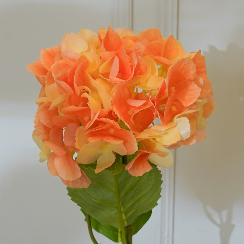 Buy Faux Mountain Hydrangea (Orange) - 21 CM Artificial Flowers from Vaaree