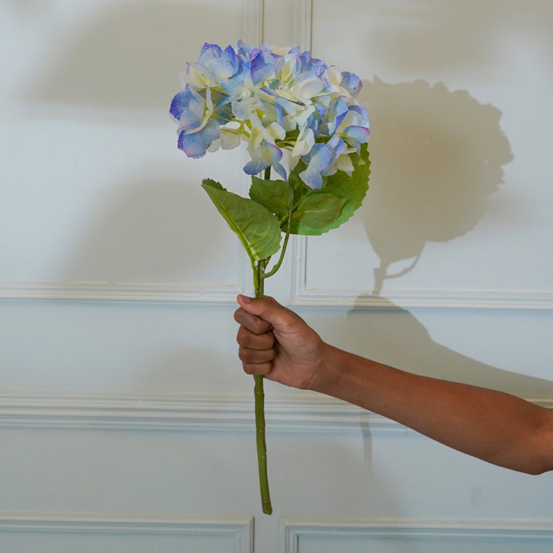 Buy Faux Mountain Hydrangea (Blue) - 21 CM Artificial Flowers from Vaaree