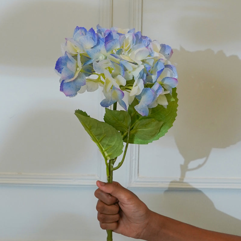 Buy Faux Mountain Hydrangea (Blue) - 21 CM Artificial Flowers from Vaaree