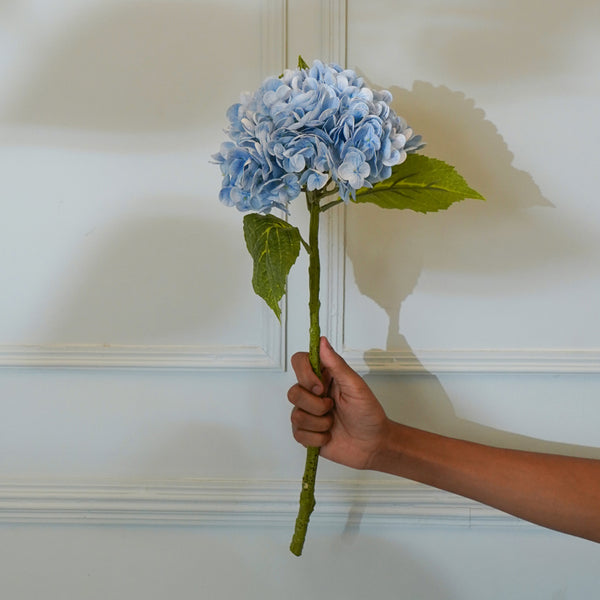 Faux Panicle Hydrangea Flower Stick (Blue) - 20 CM