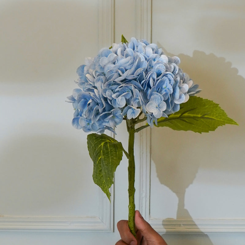 Buy Faux Panicle Hydrangea Flower Stick (Blue) - 20 CM Artificial Flowers from Vaaree