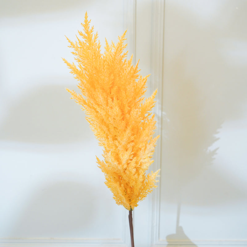 Buy Faux Cortaderia Pampas Flower Stick (Yellow) - 45 CM Artificial Flowers from Vaaree