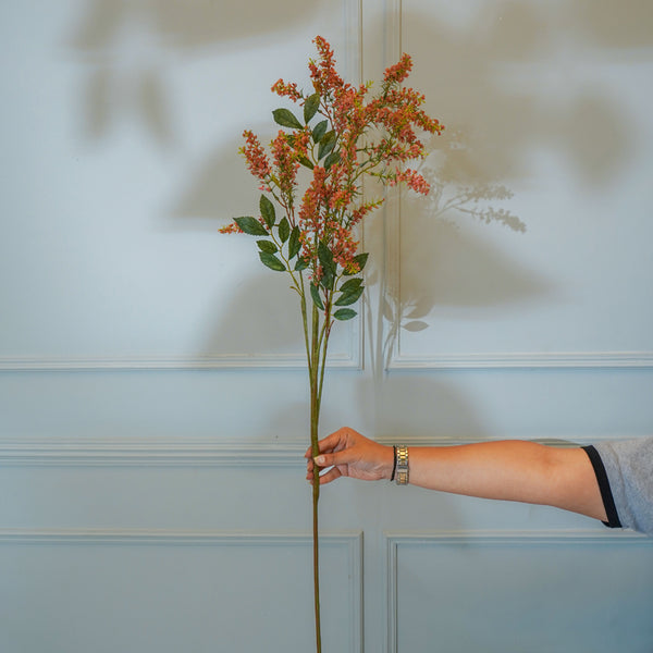 Faux Amaranthus Flower Stick (Orange) - 45 CM