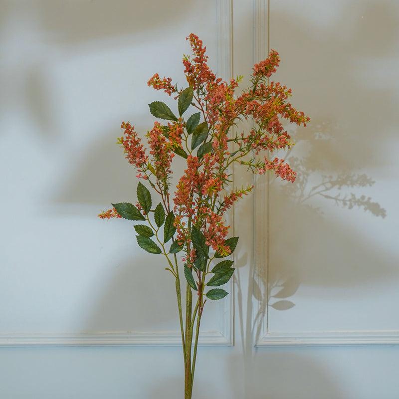 Buy Faux Amaranthus Millet Grass Flower Stick (Orange) - 45 CM Artificial Flowers from Vaaree