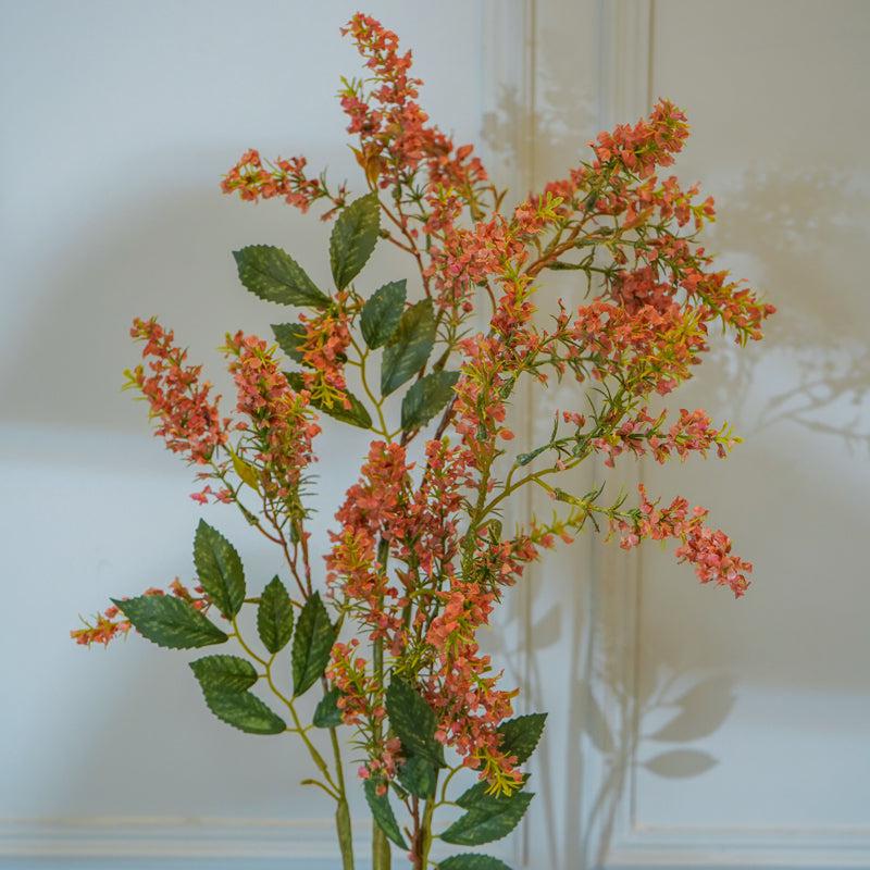 Buy Faux Amaranthus Millet Grass Flower Stick (Orange) - 45 CM Artificial Flowers from Vaaree