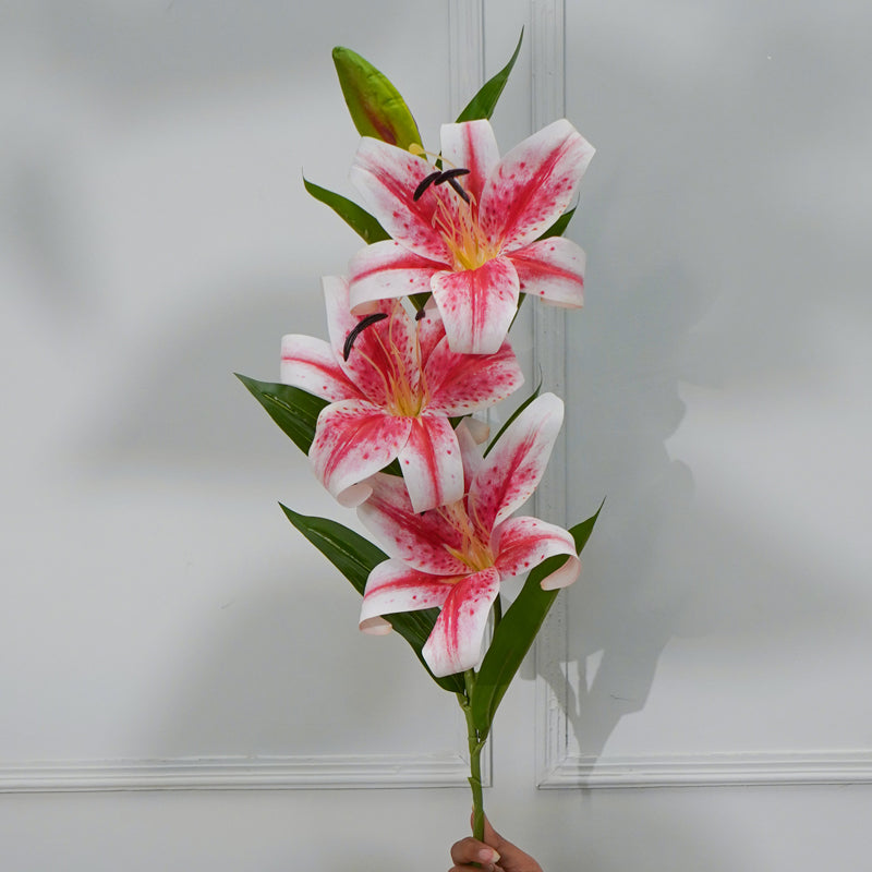 Buy Faux Lily Flower Stick (Light Pink) - 39 CM Artificial Flowers from Vaaree