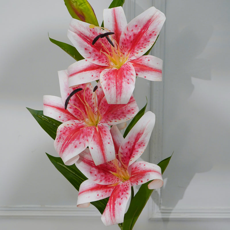 Buy Faux Lily Flower Stick (Light Pink) - 39 CM Artificial Flowers from Vaaree