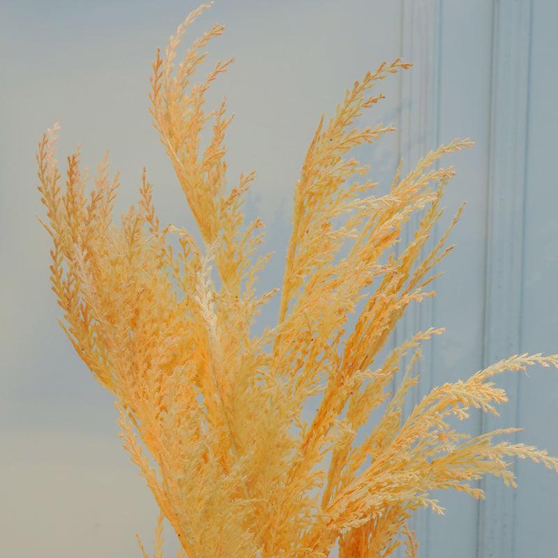 Buy Faux Pampas Reed Stick (Yellow) - 45 CM Artificial Flowers from Vaaree