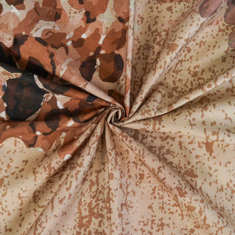 Buy Hayat Floral Bedsheet - Brown Bedsheets from Vaaree