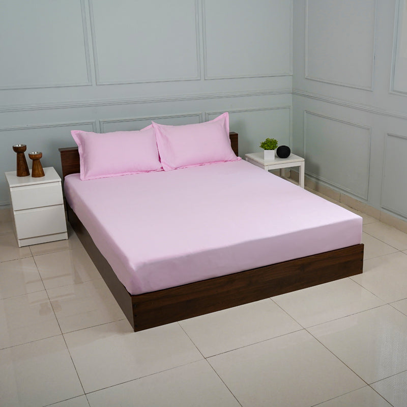 Buy Baria Solid Bedsheet - Pink Bedsheets from Vaaree