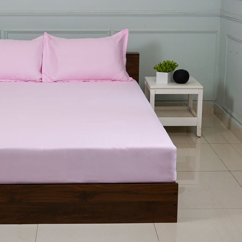 Buy Baria Solid Bedsheet - Pink Bedsheets from Vaaree