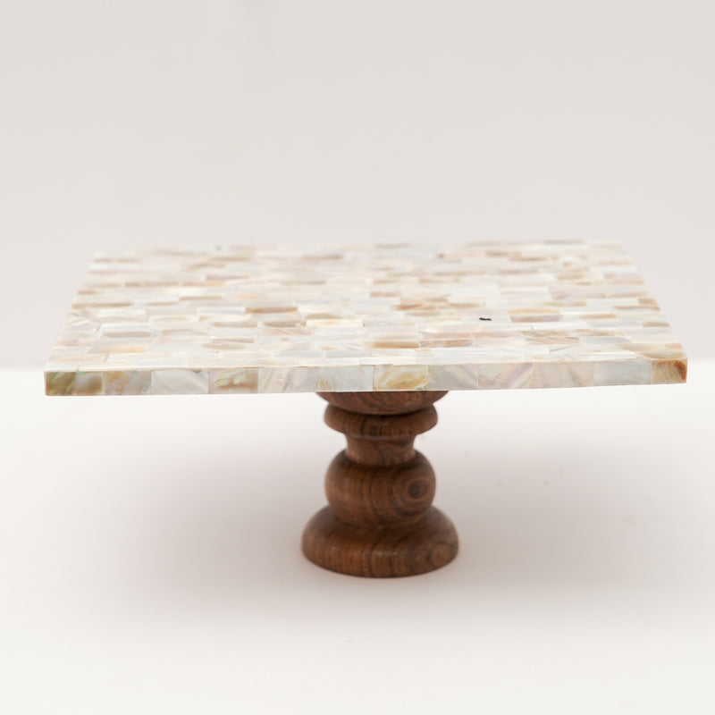 Cake Stand - Letvo Marble Cake Stand With Wooden Base