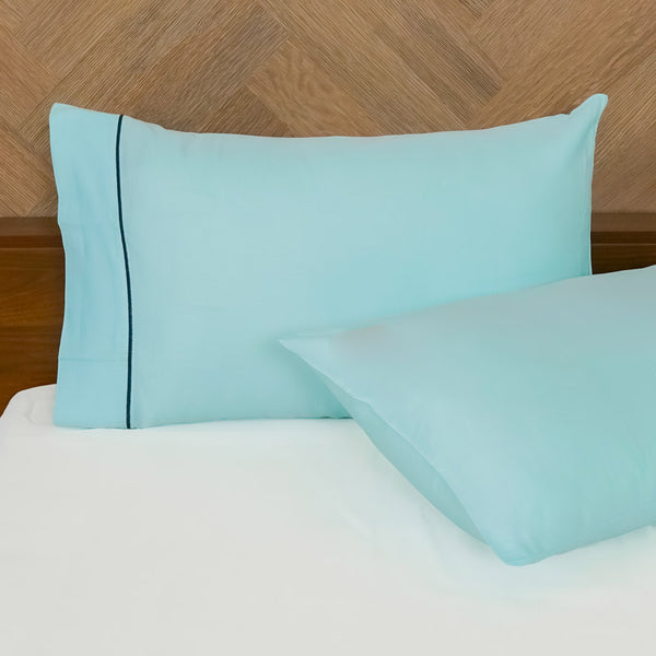 Buy Anwita Embroidered Pillow Covers - Light Blue Pillow Covers from Vaaree