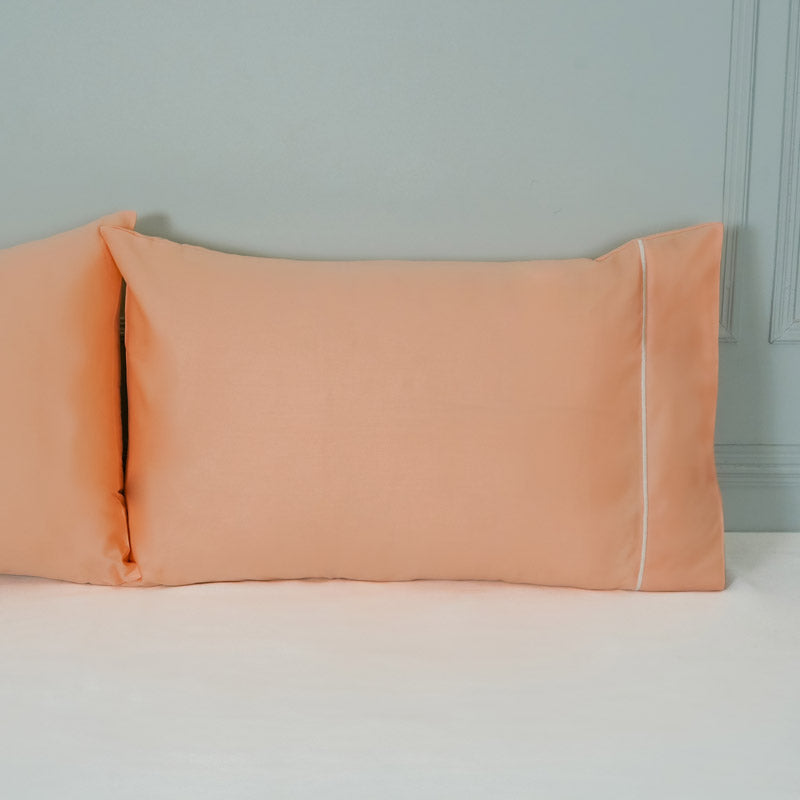 Buy Anwita Embroidered Pillow Covers - Peach Pillow Covers from Vaaree