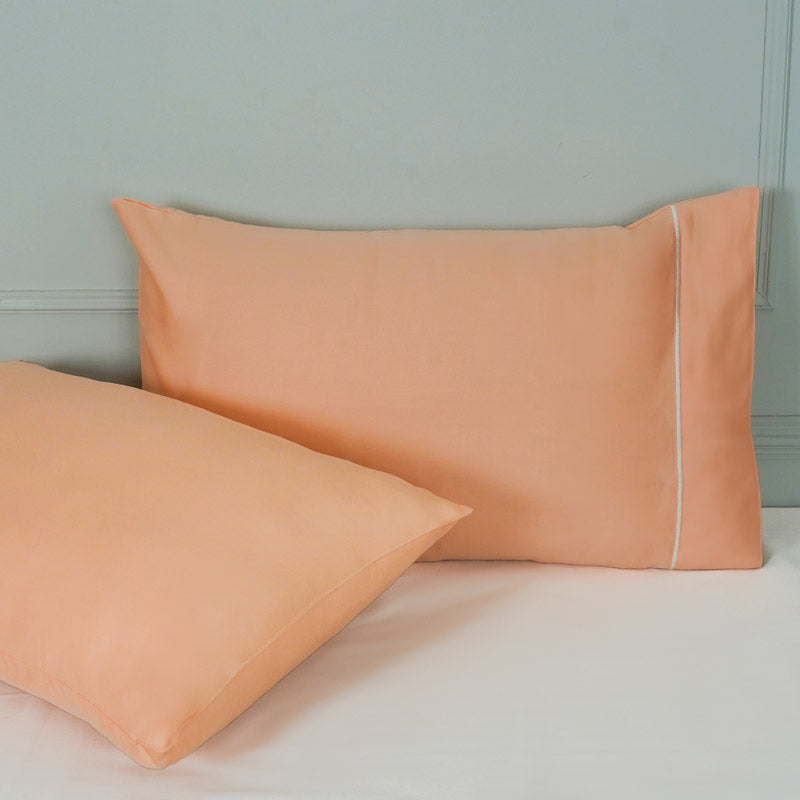 Buy Anwita Embroidered Pillow Covers - Peach Pillow Covers from Vaaree