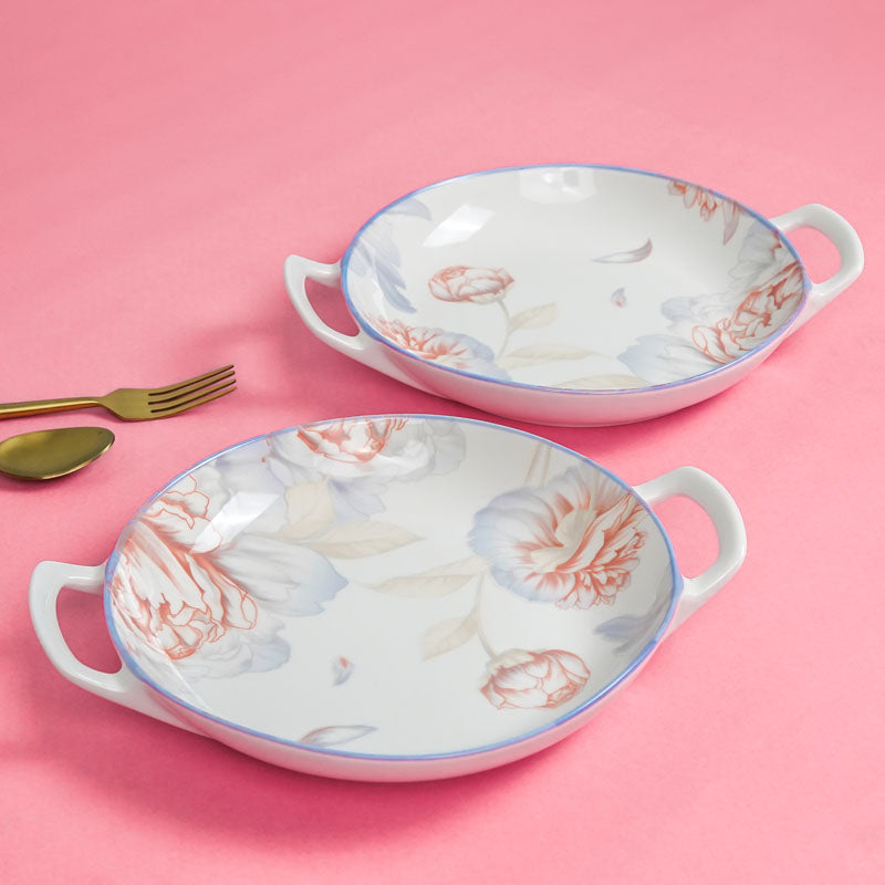 Buy Mida Floral Platter - Set Of Two Platter from Vaaree