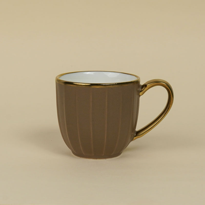 Buy Alchemy Dark Brown Cup (220 ML) - Set Of Six Mug from Vaaree