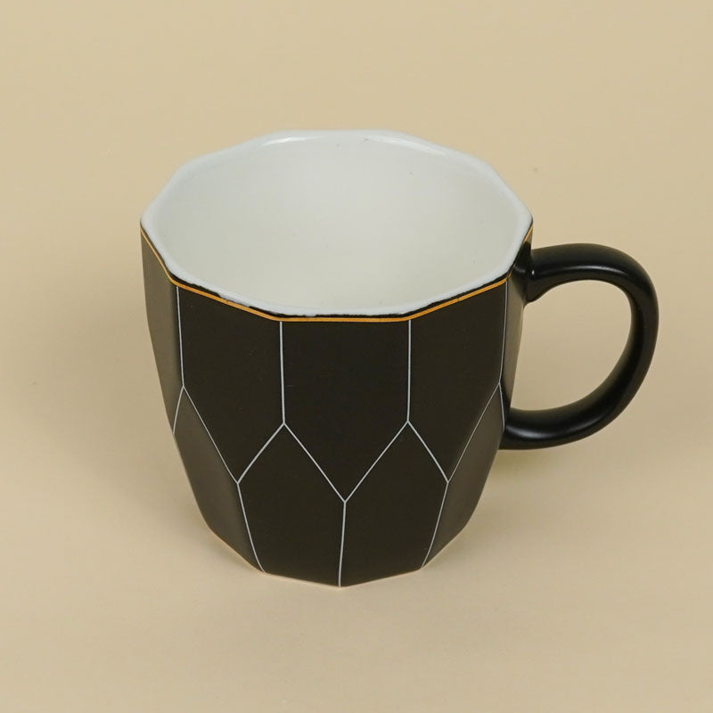 Buy Reima Black Cup (200 ML) - Set Of Six Mug from Vaaree