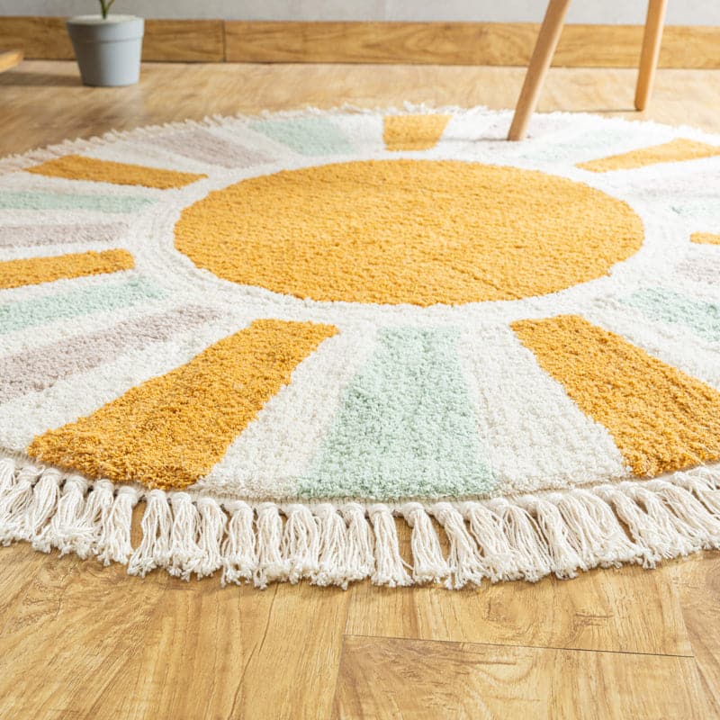 Buy Sun Glare Cotton Tufted Rug Rugs from Vaaree