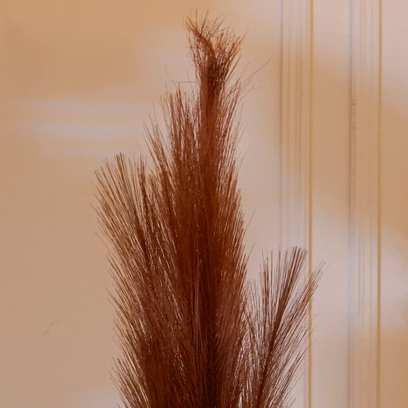 Artificial Flowers - Faux Pampas Grass Stick (Brown) - 35 CM