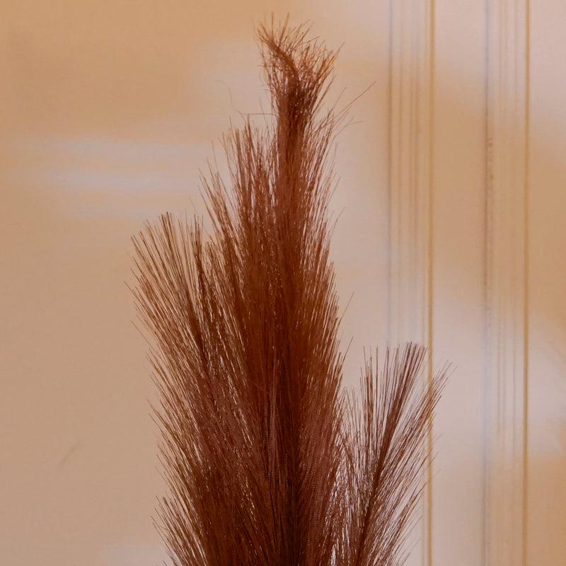 Buy Faux Pampas Grass Stick (Brown) - 35 CM Artificial Flowers from Vaaree