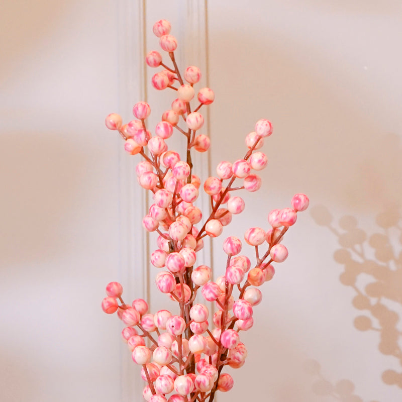 Buy Faux Cherry Blossom Flower Stick (Pink) - 32 CM Artificial Flowers from Vaaree