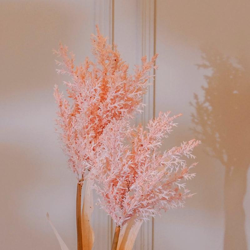 Buy Faux Pearl Millet Grass Flower Stick (Pink) - 38 CM Artificial Flowers from Vaaree