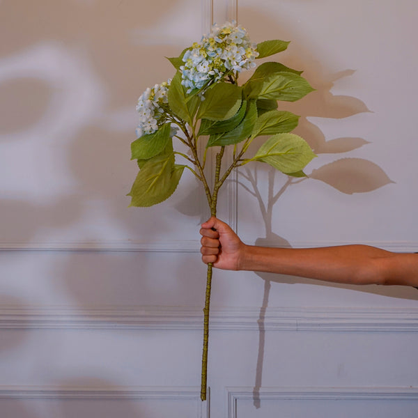 Faux Hydrangea Flower Stick (Blue) - 32 CM
